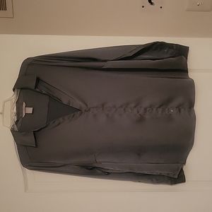 Olive satin blouse by H&M